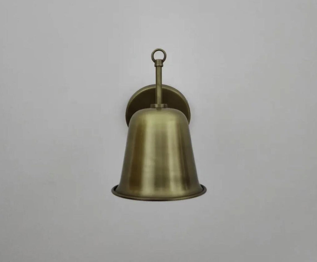 Handcrafted Solid Brass Wall Sconce – Mid-Century Modern Articulated Light Fixture with Tapered Shade