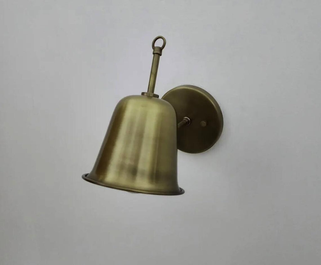 Handcrafted Solid Brass Wall Sconce – Mid-Century Modern Articulated Light Fixture with Tapered Shade